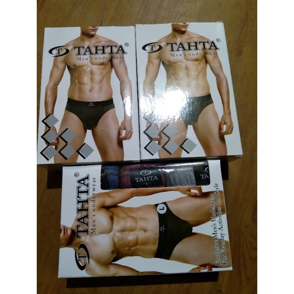 3 pcs celana dalam pria  dewasa tahta tuton