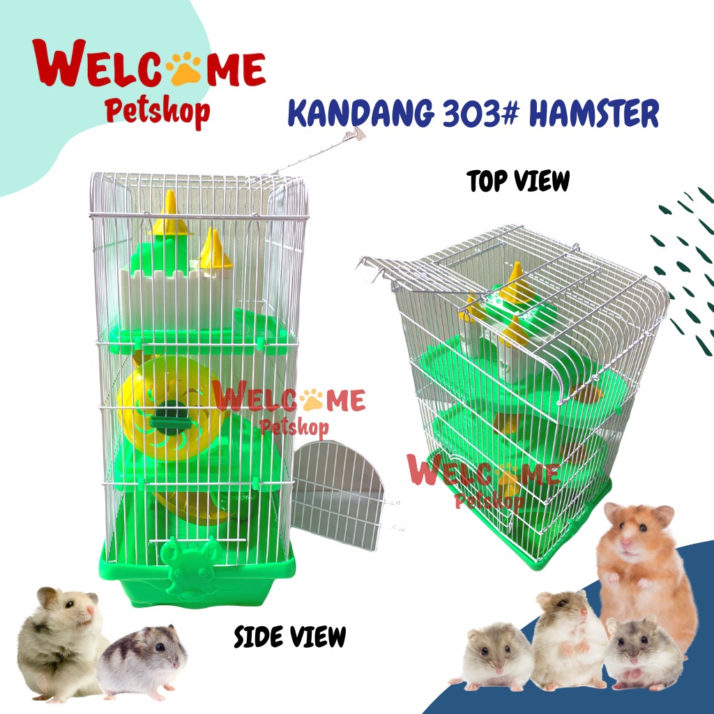 Kandang Hamster 303# / Rumah Hamster Sugar Glider / Tempat Tidur-2