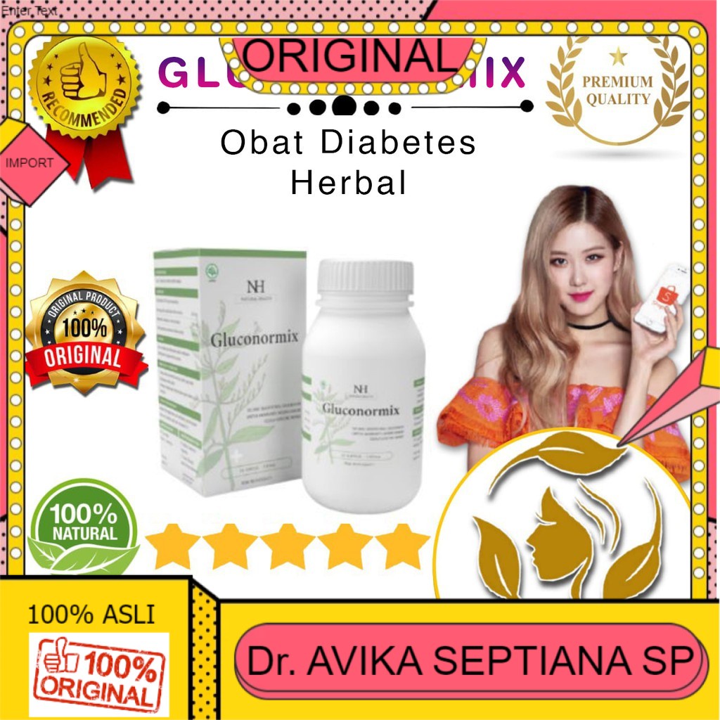 100% ASLI Apoteknagato Gluconormix Asli 100% Obat Diabetes Kencing Manis Alami Original