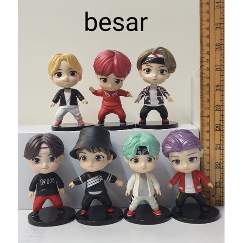 BTS Action Figure Seri 2 BTS Tiny Tan Besar 10-5cm Set isi 7