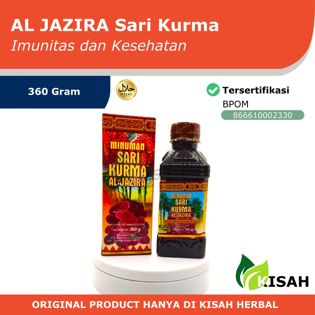 

AL-JAZIRA Minuman Sari Kurma 360 Gram - Sari Kurma Asli Meningkatkan Kesehatan dan Kekebalan Tubuh