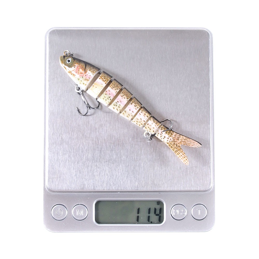 HENGJIA 1PCS 11.4G 27G Jointed Minnow Fishing Lure 8 Segment Umpan Pancing Swimbait Ikan Kecil Kail Memancing Kait