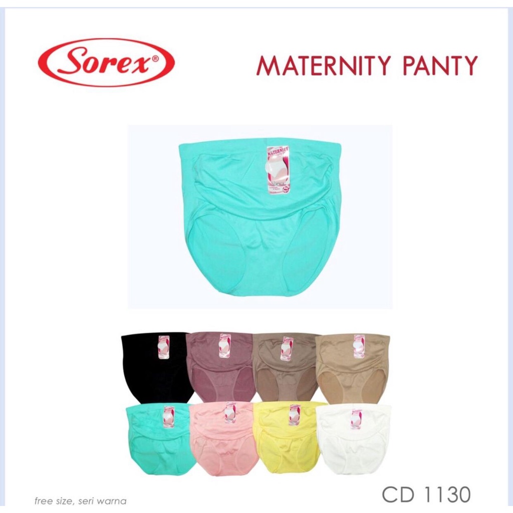 CD IBU HAMIL SOREX 1130 - CD PENYANGGA PERUT HAMIL BAHAN LEMBUT CD SOREX ORIGINAL - CELANA DALAM IBU WANITA HAMIL TUTUP PERUT - CD Fashion Maxi wanita Hamil Maternity Panty Bahan Rajut