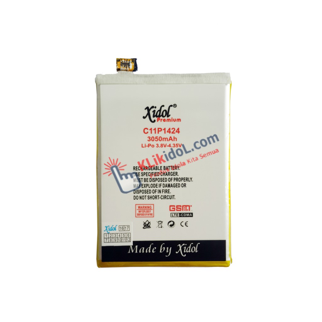 DISKON BATERAI IDOL ASUS ZENFONE 2 ZE551ML C11P1424 ZE550ML PREMIUM
