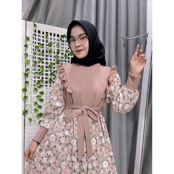 GAMIS BELA BUNGA IMPOR BY DYOURA