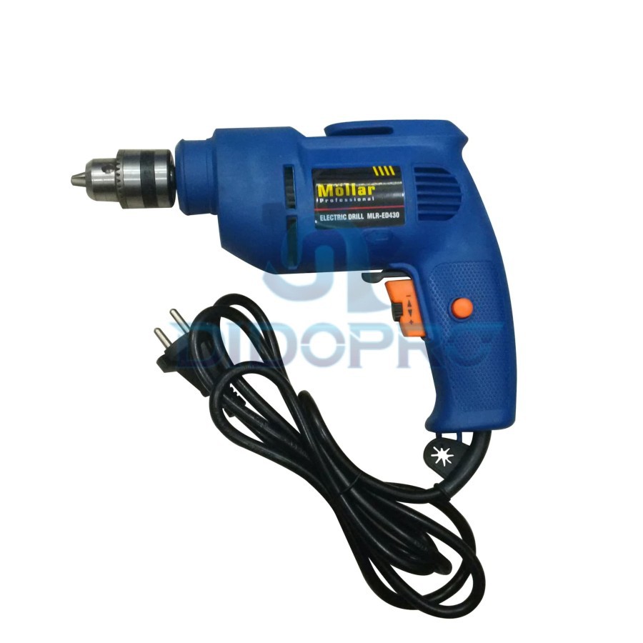 Mesin Bor Tangan Listrik 10mm Mollar Electric Drill Variable Speed BB