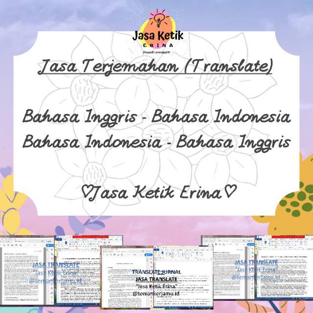 Jual Penerjemah (Translator) Bahasa Inggris-Indonesia dan Bahasa