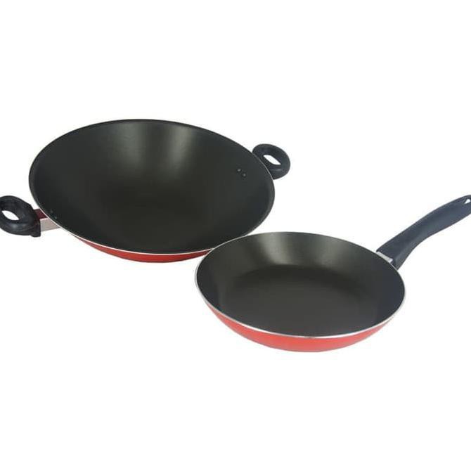 Maxim Valentino 2 Set Wajan 30 Cm + Fry Pan 22 Cm Val 2Set