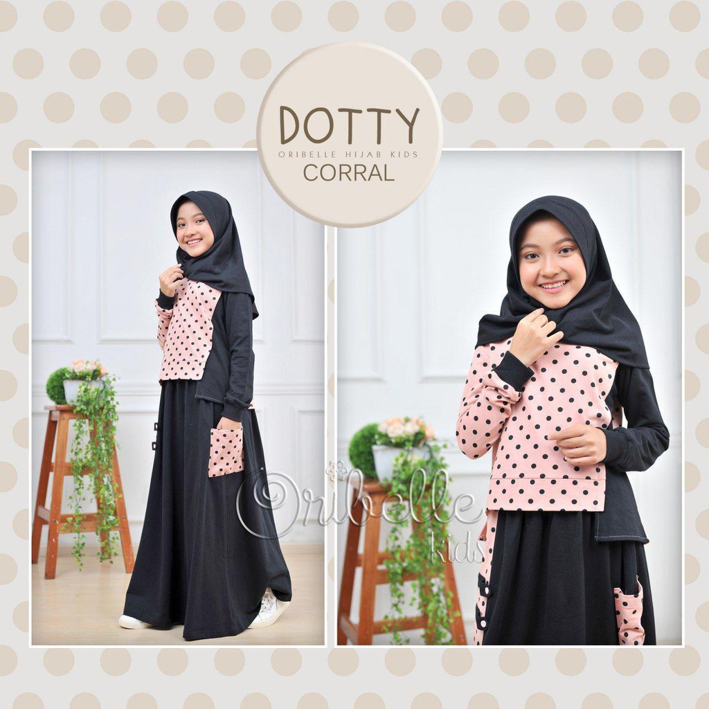 SETELAN MUSLIM ANAK TANGGUNG DOTTY BY Oribelle Kids