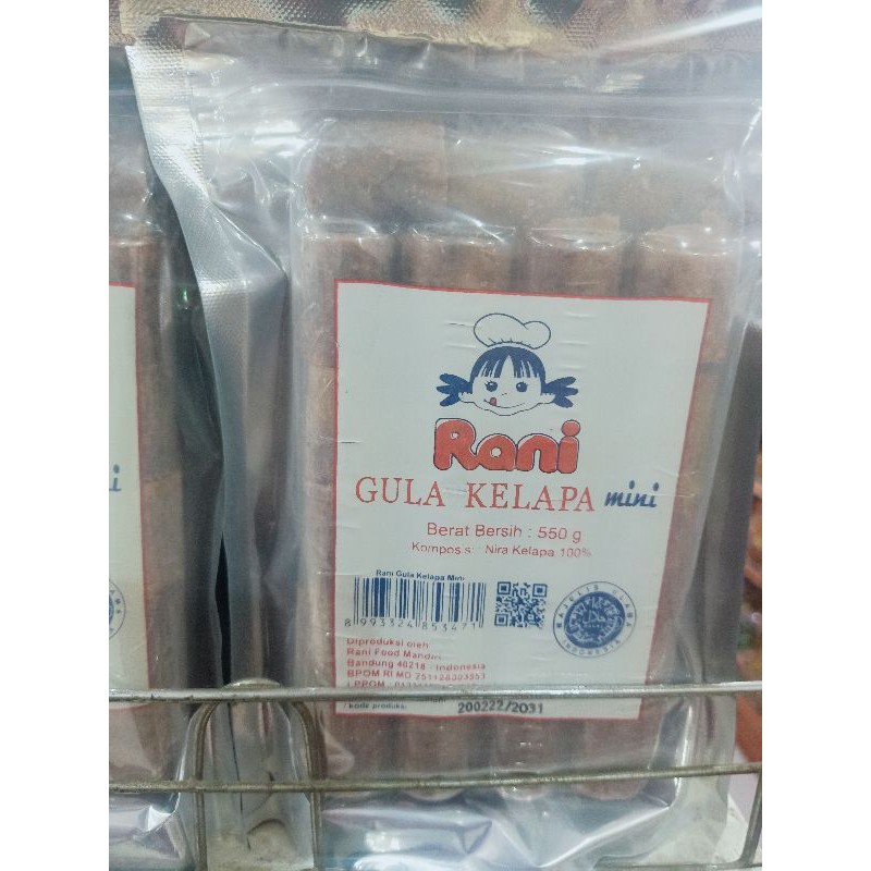 

GULA KELAPA MINI MERK RANI 550gr