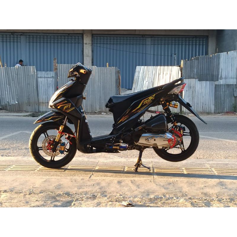 Striping Transparan Beat FI Gold Simple