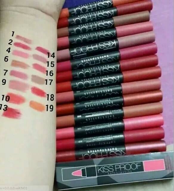 Kissproof lipstik - kiss proof lipstick kayu - lip matte