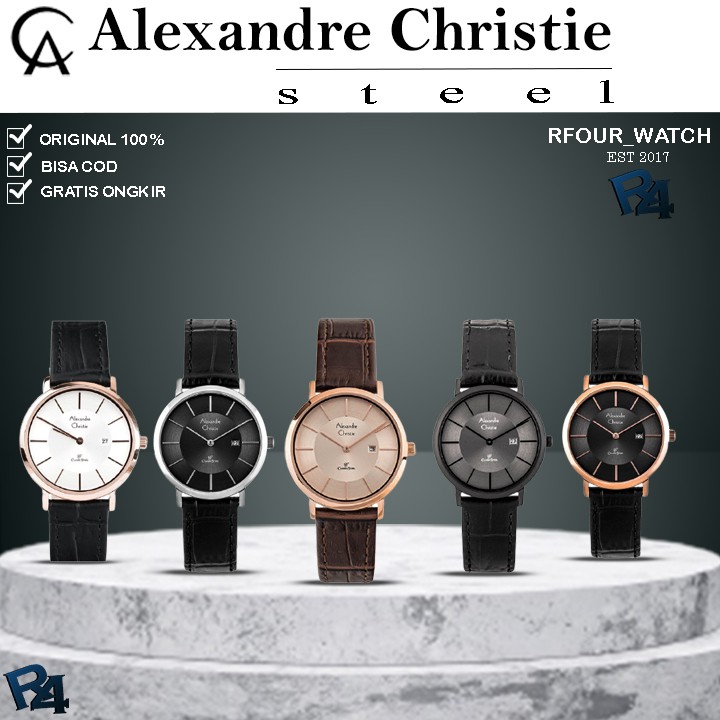 ALEXANDRE CHRISTIE WANITA KULIT ORIGINAL JAM TANGAN ALEXANDER CHRISTIE WANITA ALEXANDER CRISTIE 8599