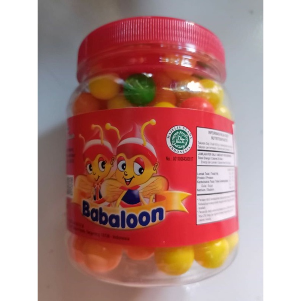 

Permen Karet BABALOON Kemasan 125butir/toples