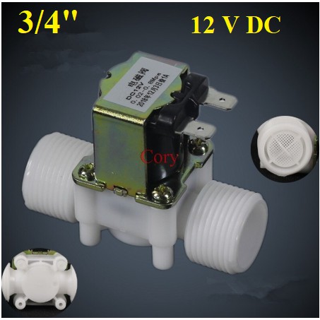 Selenoid Valve Mesin Cuci 3/4&quot; Water Inlet Valve 12V DC kran otomatis