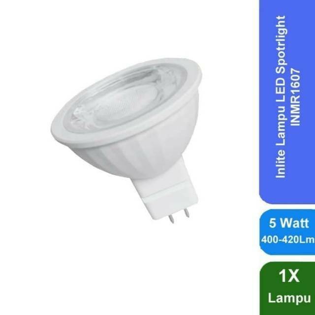 Lampu Led Inlite Sorot 5w Kuning Warm White Mangkok COB Kaki Tusuk