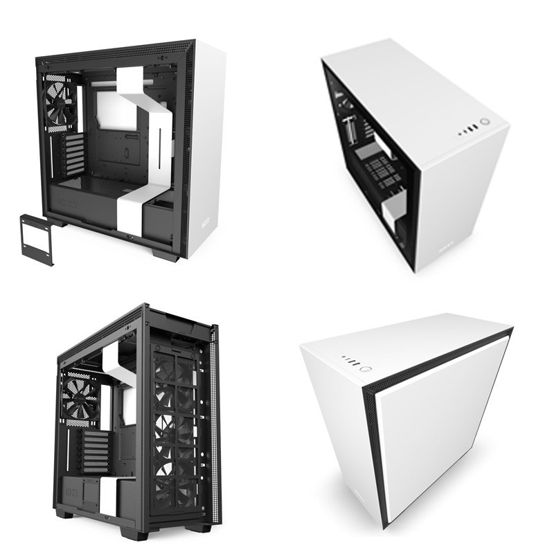 NZXT H710 White Matte Mid Tower ATX Case Casing PC Type C CA-H710B-W1