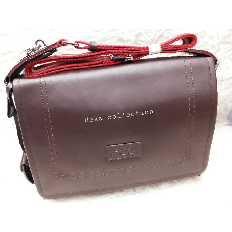 tas kerja tas laptop tas selempang pria bally brown mirror quality