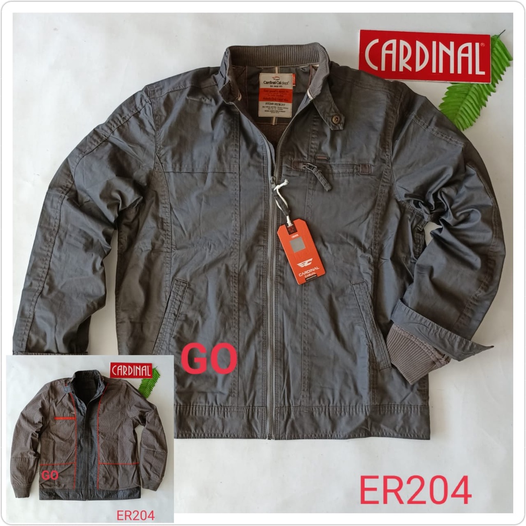 gof CARDINAL  JAKET KAOS PARASUT Cowok Casual Jaket Pria Keren Jaket Kekinian