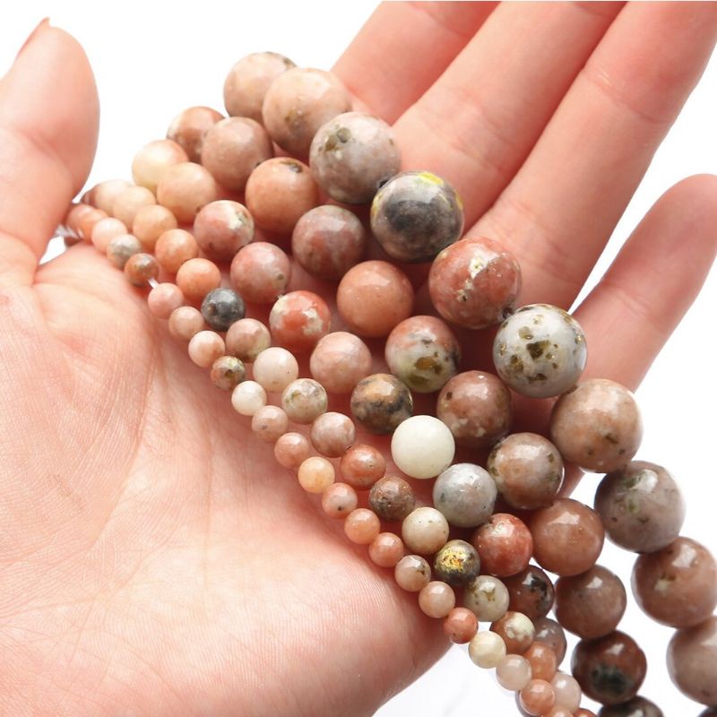 Batu Alam Wintersweet Jesper 4/6/8/10 MM Dipilih Untuk Manik Manik Gelang
