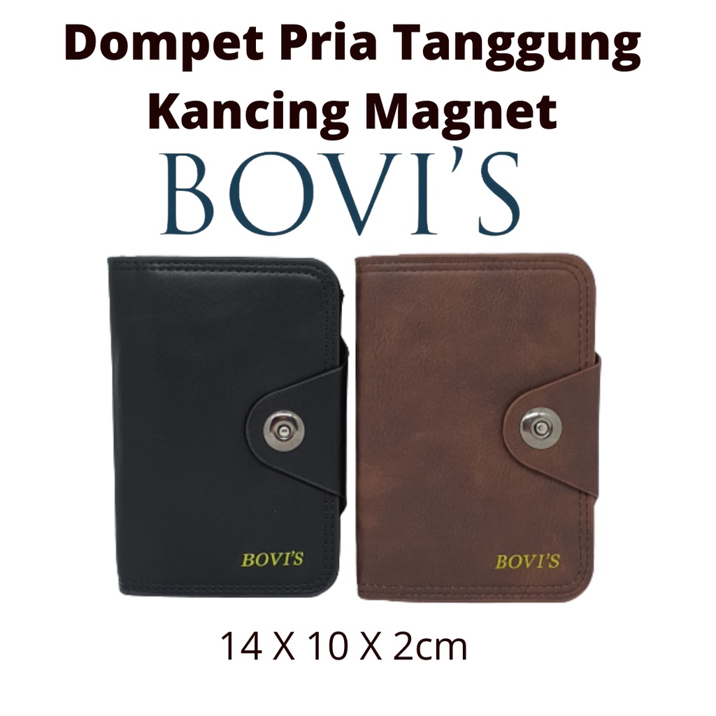 Dompet Pria Tanggung 3/4 Import Original Bovis Branded Model Keren Anak Muda Terbaru dan Kekinian Harga Murah Terjangkau Kualitas Distro Bahan Premium