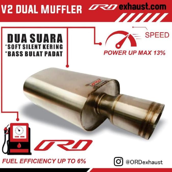 Muffler V2 dual ORD exhaust