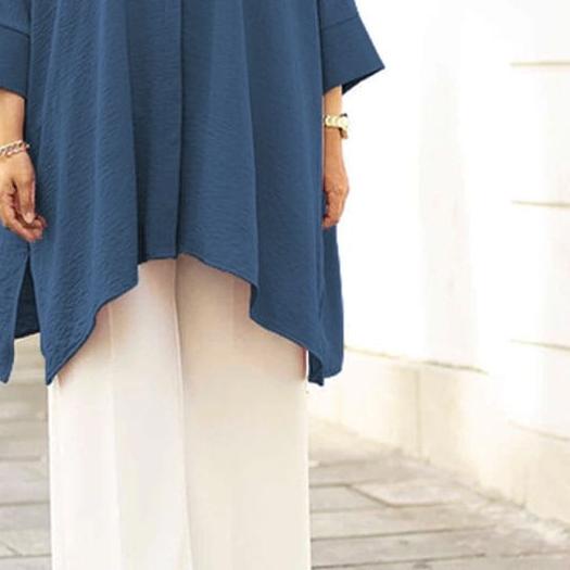 ♦ AFI - EC - ⭐️ PREMIUM AIRFLOW CRINCLE ⭐️ Zanzea Blouse ✭