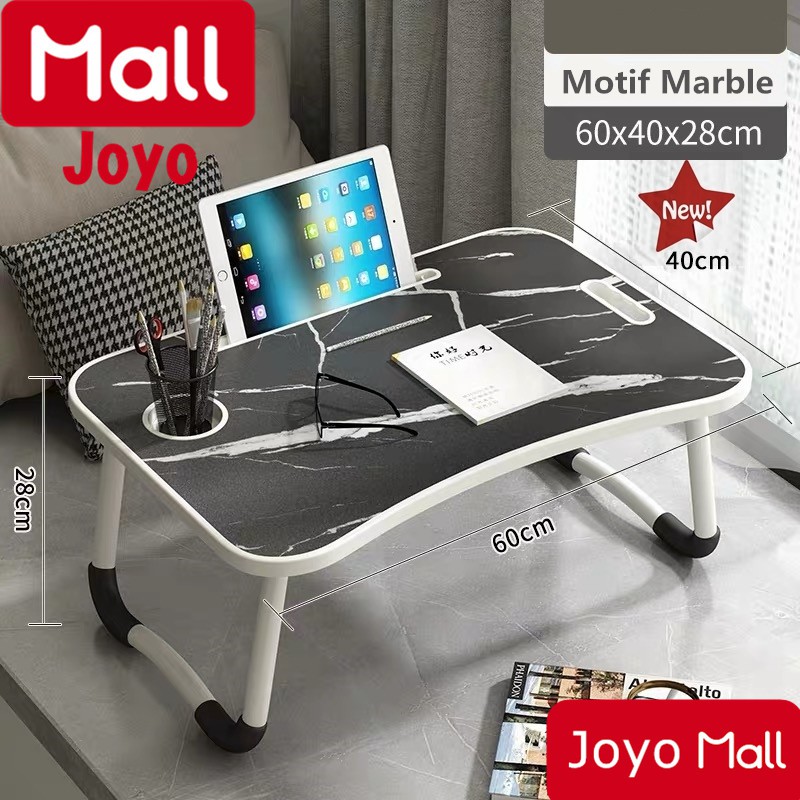 MEJA LIPAT/MEJA LAPTOP/MEJA LIPAT ANAK/MEJA LIPAT LAPTOP-Motif Marble