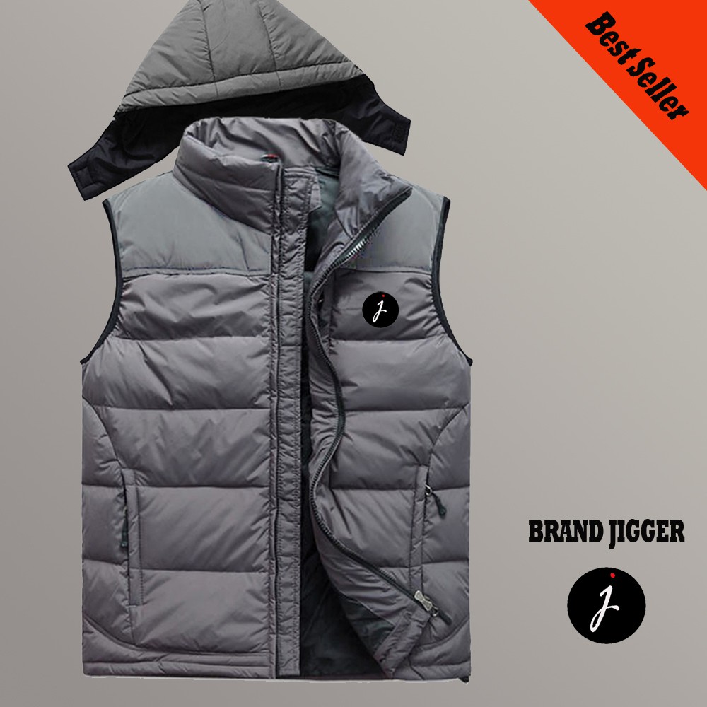 Jaket Rompi Parasut/Rompi Kupluk/Rompi Motor/Rompi Pelindung Dada Bodyvest Pria/Rompi Taslan Premium