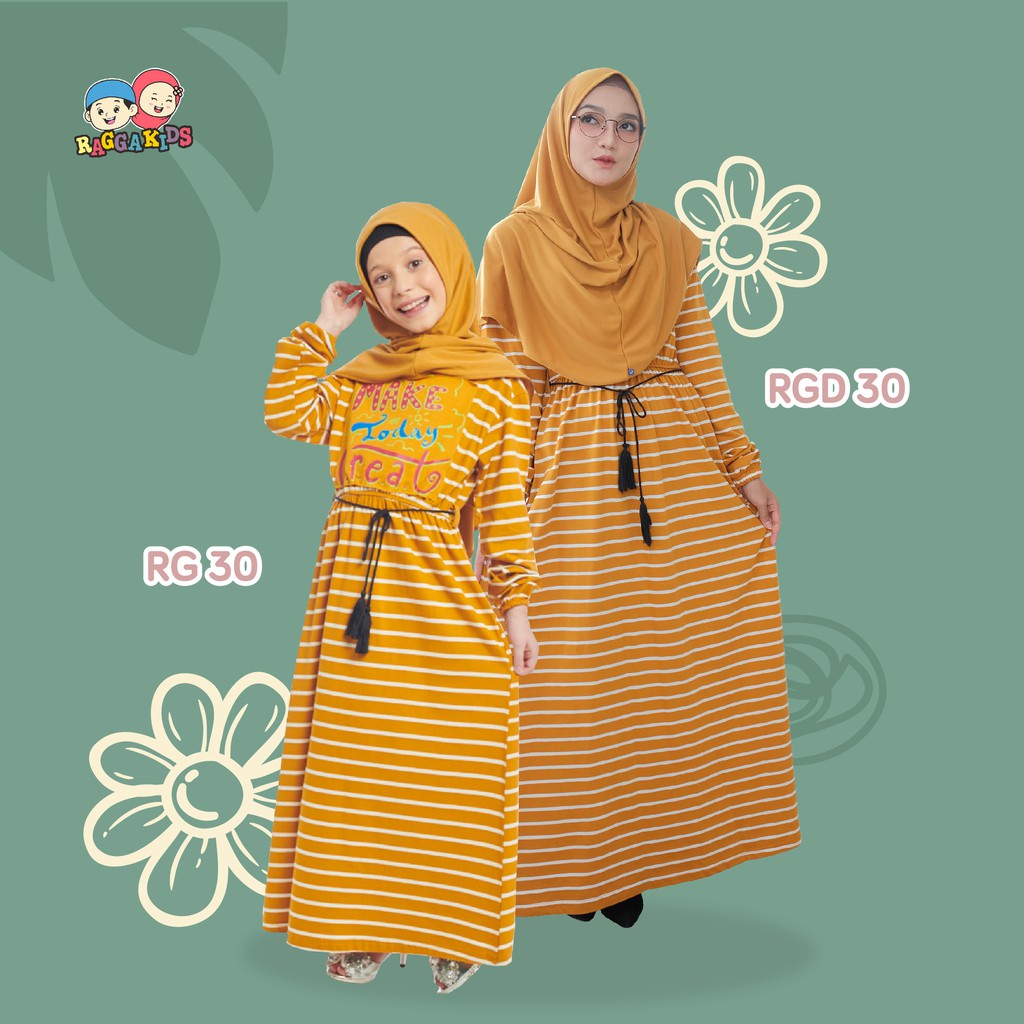 GAMIS ANAK REMAJA PEREMPUAN RAGGAKIDS TERBARU NYAMAN BAHAN KAOS GAMIS COUPLE IBU ANAK 2-12 TAHUN