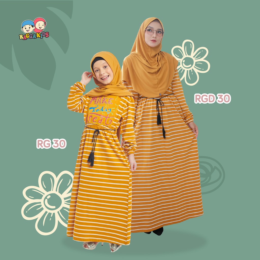 GAMIS ANAK REMAJA PEREMPUAN RAGGAKIDS TERBARU NYAMAN BAHAN KAOS GAMIS COUPLE IBU ANAK 2-12 TAHUN