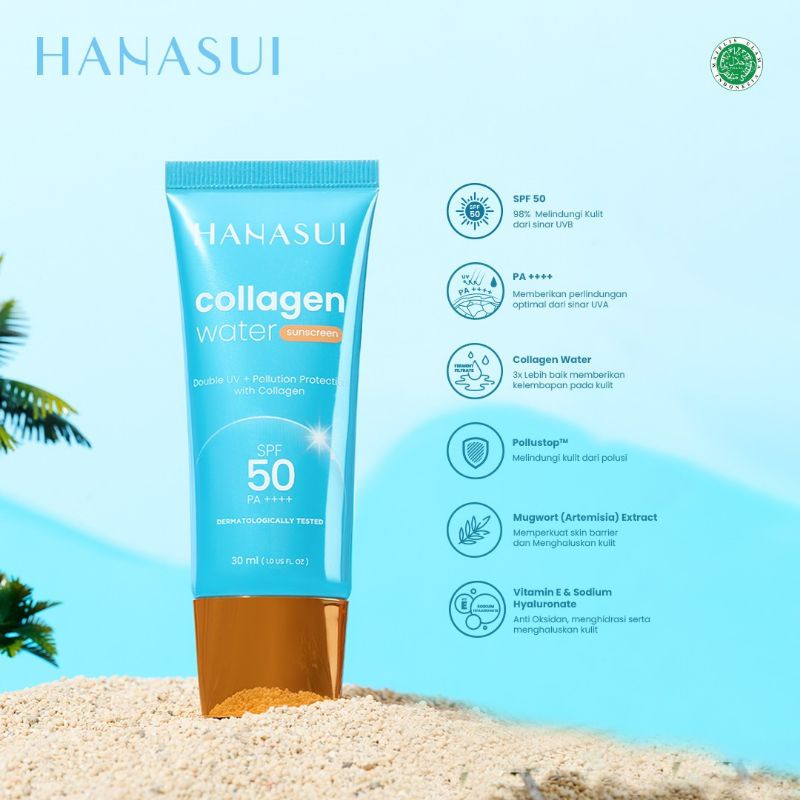 Hanasui Collagen Water Sunscreen Spf 50 ++++ UV 30ml