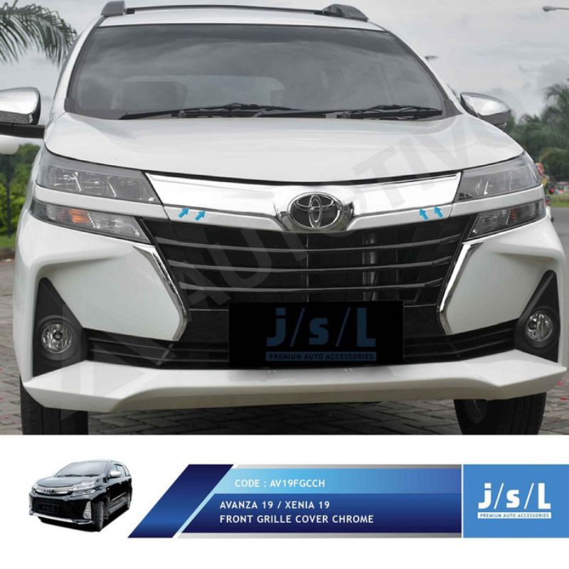 Cover Grill Avanza / Xenia / Veloz 2019 Front Grille Chrome