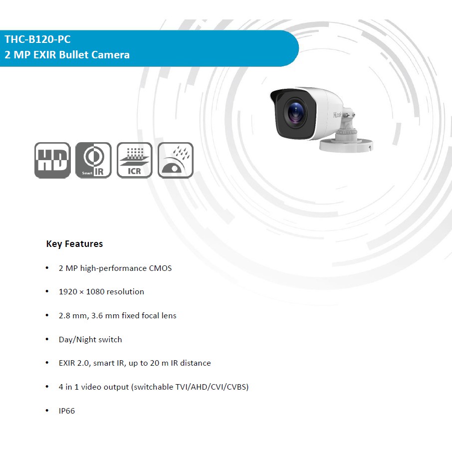 Kamera CCTV Outdoor HILOOK THC-B120-PC 1080p 2MP Free 2 BNC Drat Agen CCTV 88