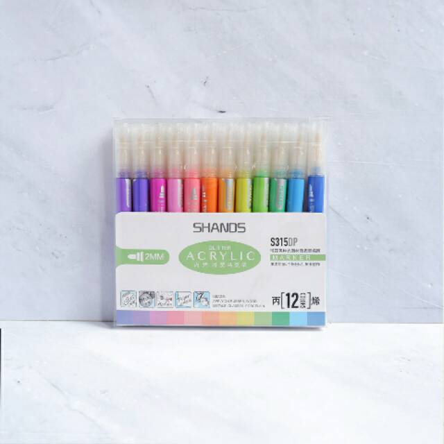 

Shands Acrylic Glitter Marker S315DP/1 set 12 pc