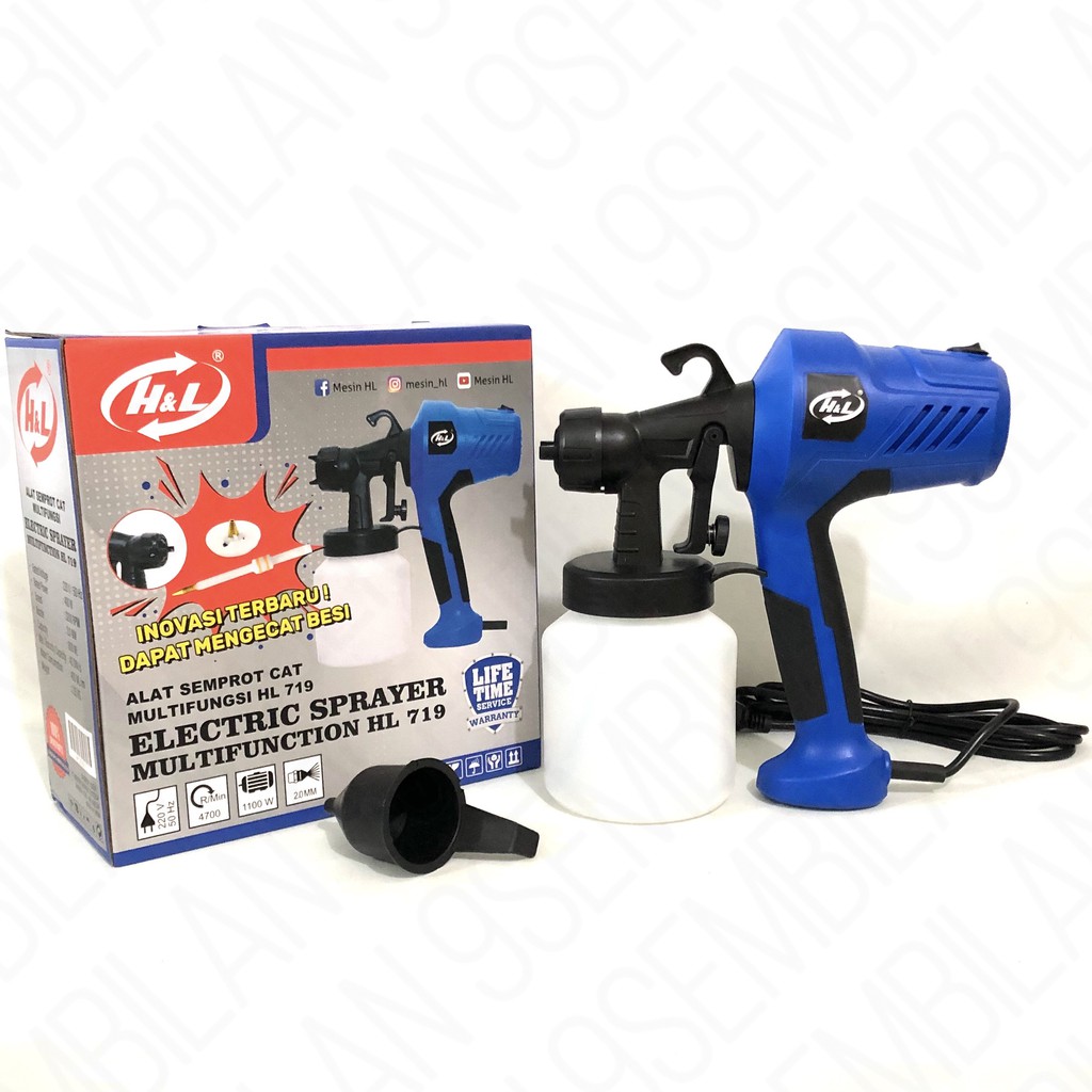 SPRAY GUN H&L 719 NOZZLE  ALAT SEMPROT CAT MINYAK ELEKTRIK