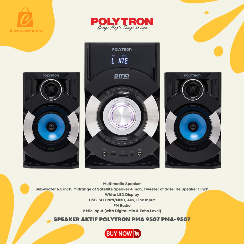 SPEAKER AKTIF POLYTRON PMA 9507 / PMA-9527