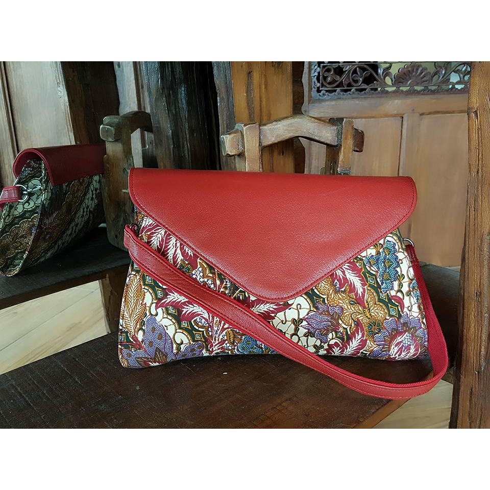 TAS WANITA BATIK TULIS KOMBINASI KULIT 5162