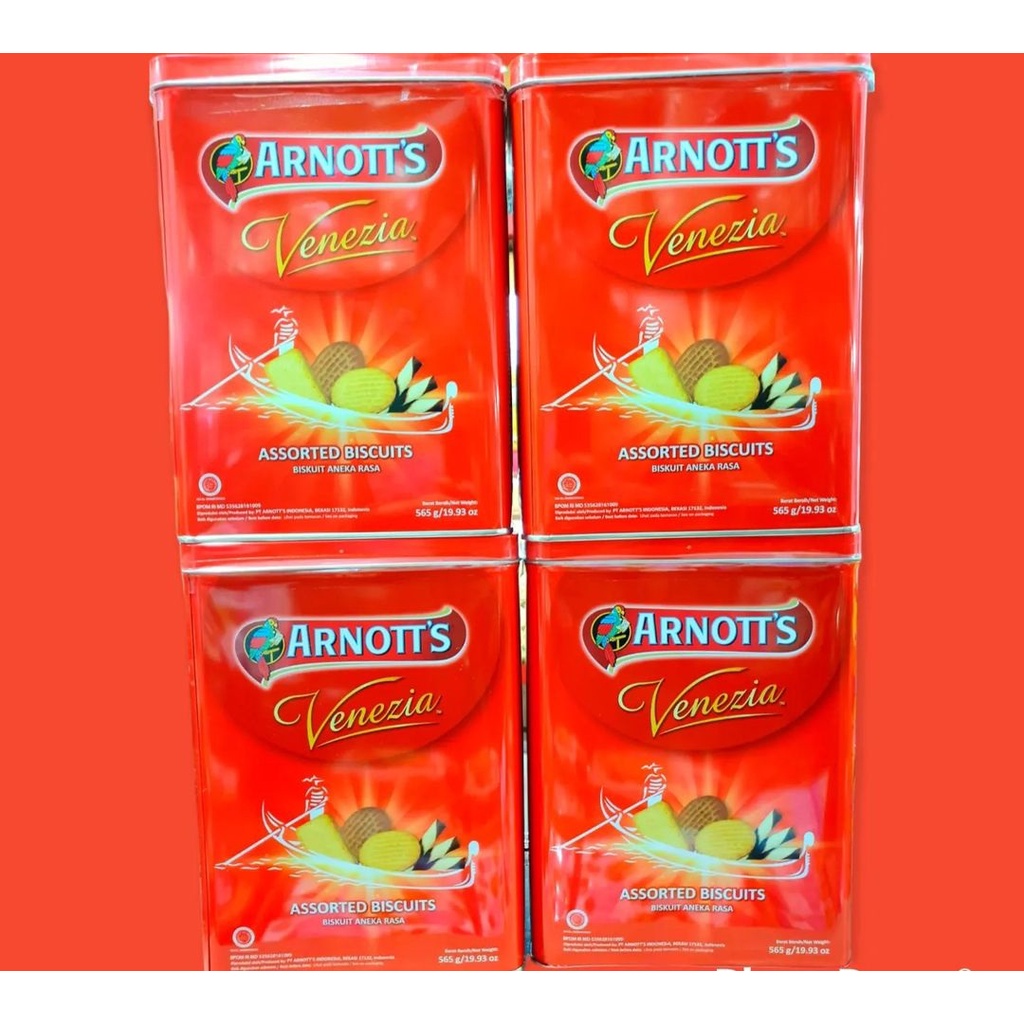 Biskuit Aneka Rasa Kaleng 565GR By Venezia/SnackKiloan/SnackOri/SnackGrosir/KueKiloan/KueRamadhan/Ku