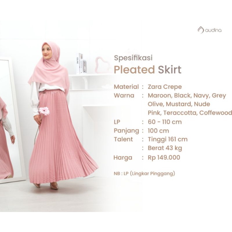 ROK PLISKET PLEATED SKIRT AUDINA