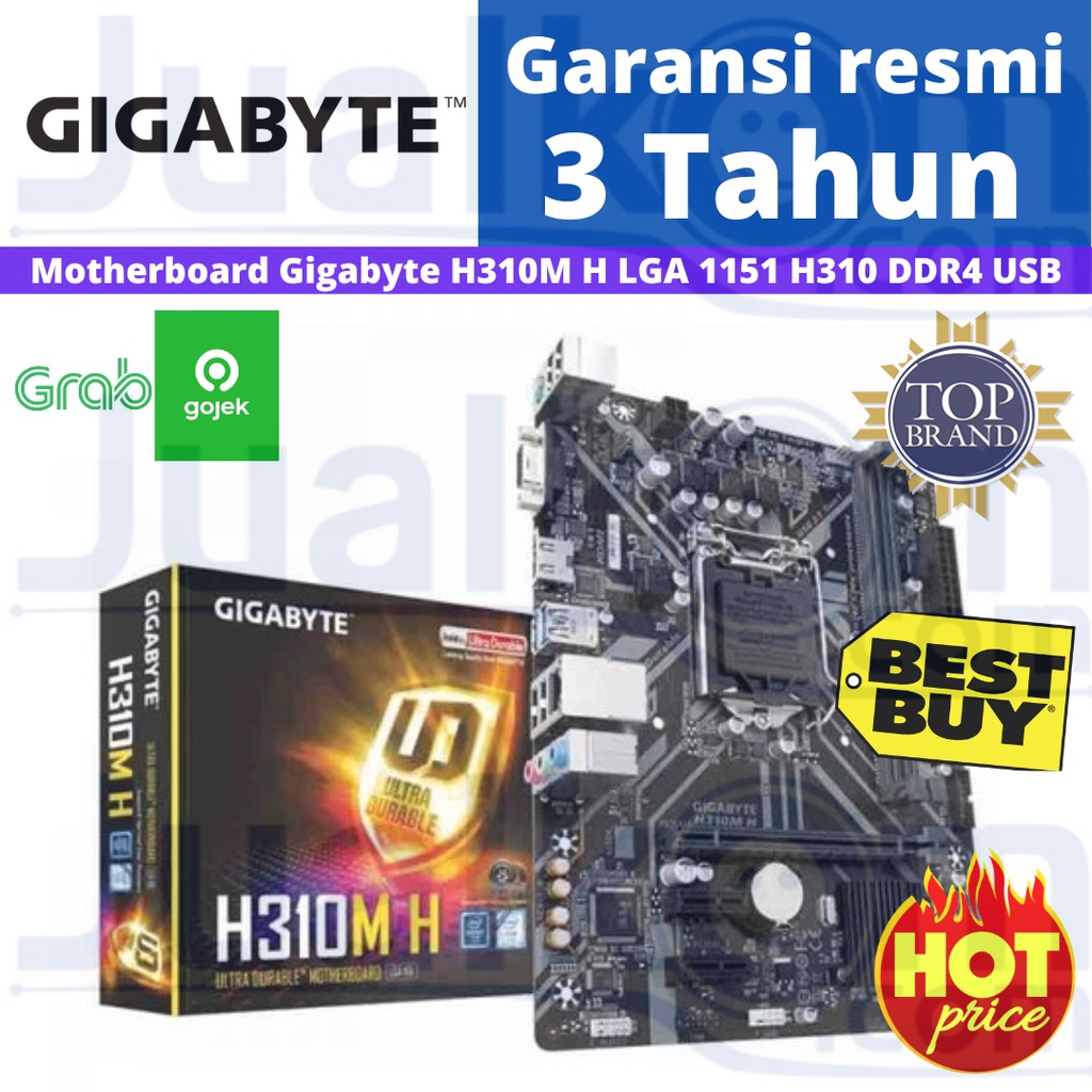 Motherboard Gigabyte Intel H310M-H LGA1151 H310 DDR4 USB 3.1 SATA3