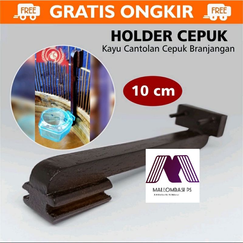 HOLDER Kayu Centolan CEPUK CANGKIR Branjangan Wadah Minum PAKAN Burung