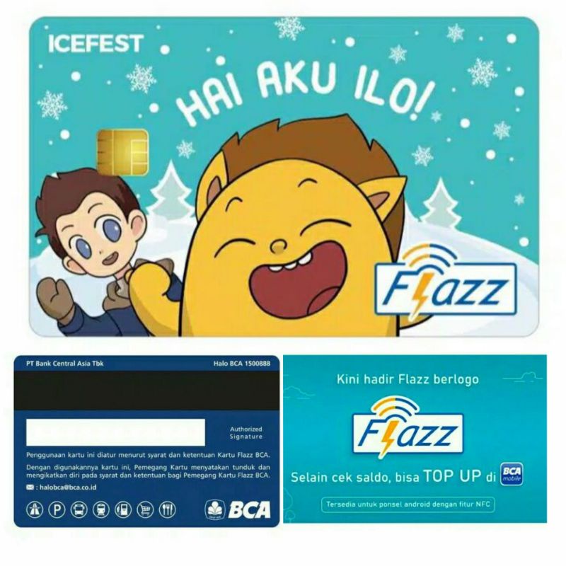 Flazz BCA Gen-2/Gen2 ICEFEST 2019 Edition ORI /Like eTOLL eMONEY Tapcash or Brizzi