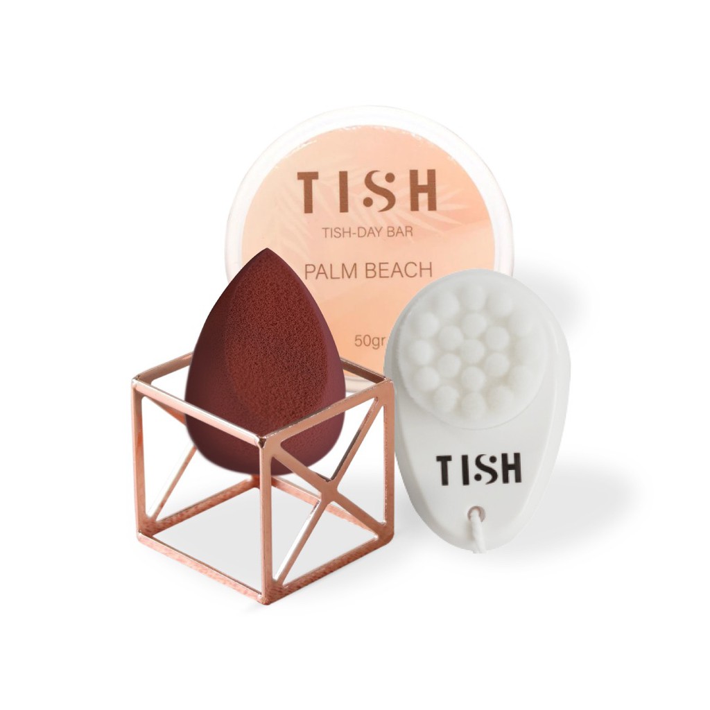 

Tish Festive Set 01 Makeup Sponge Brush Holder Soap