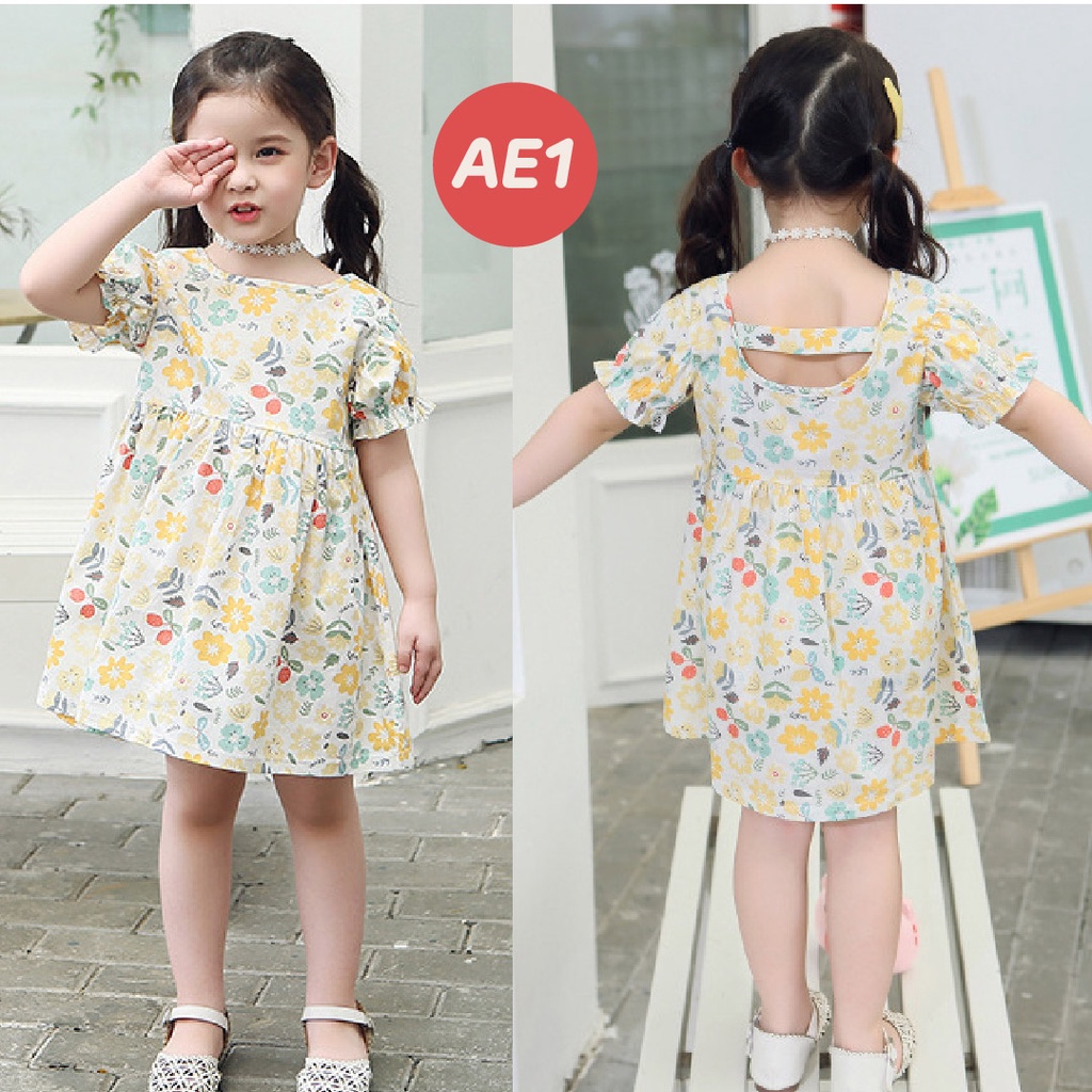 LAPAGO - Dress Gaun Anak Bayi Perempuan Import Motif Elegan Cantik Lucu 2021 usia 2 - 7 tahun Type AE