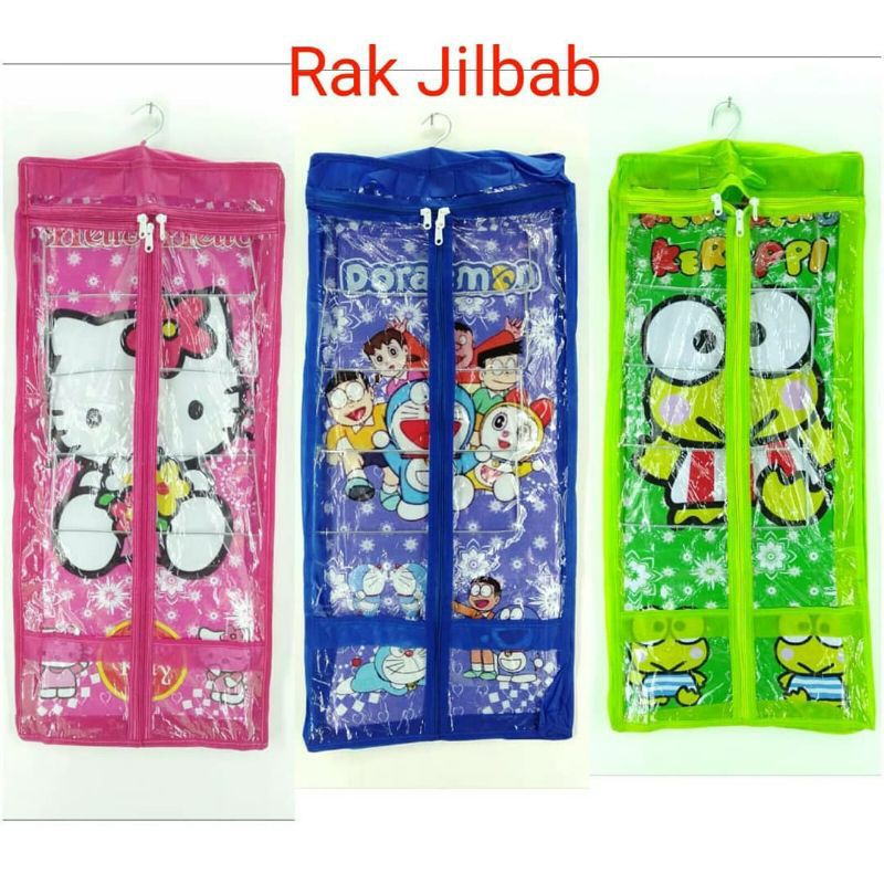 Rak jilbab gantung karakter / rak hijab gantung  / rak gantung jilbab