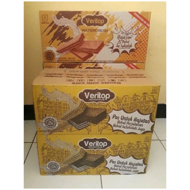 

VERITOP WAFER KARTONAN ISI 30 PC 80GR