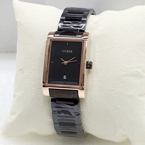 Jam Tangan Perempuan Gues Gc Murah Fashion Wanita Cewek Analog Tali Rantai Kotak Kecil Mewah Elegan