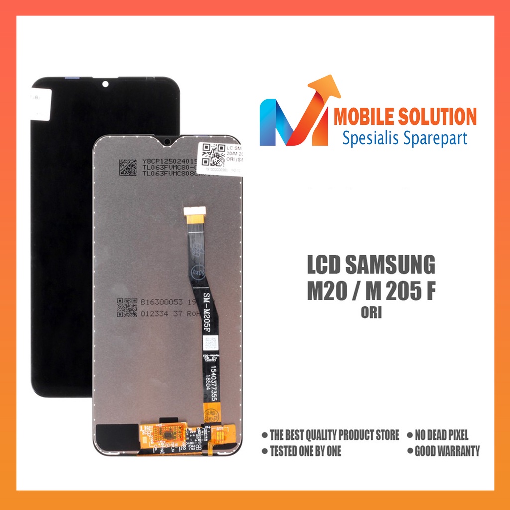 Grosir LCD Samsung M20 M205F ORIGINAL 100% Fullset Touchscreen Garansi 1 Bulan + Packing / Bubbel