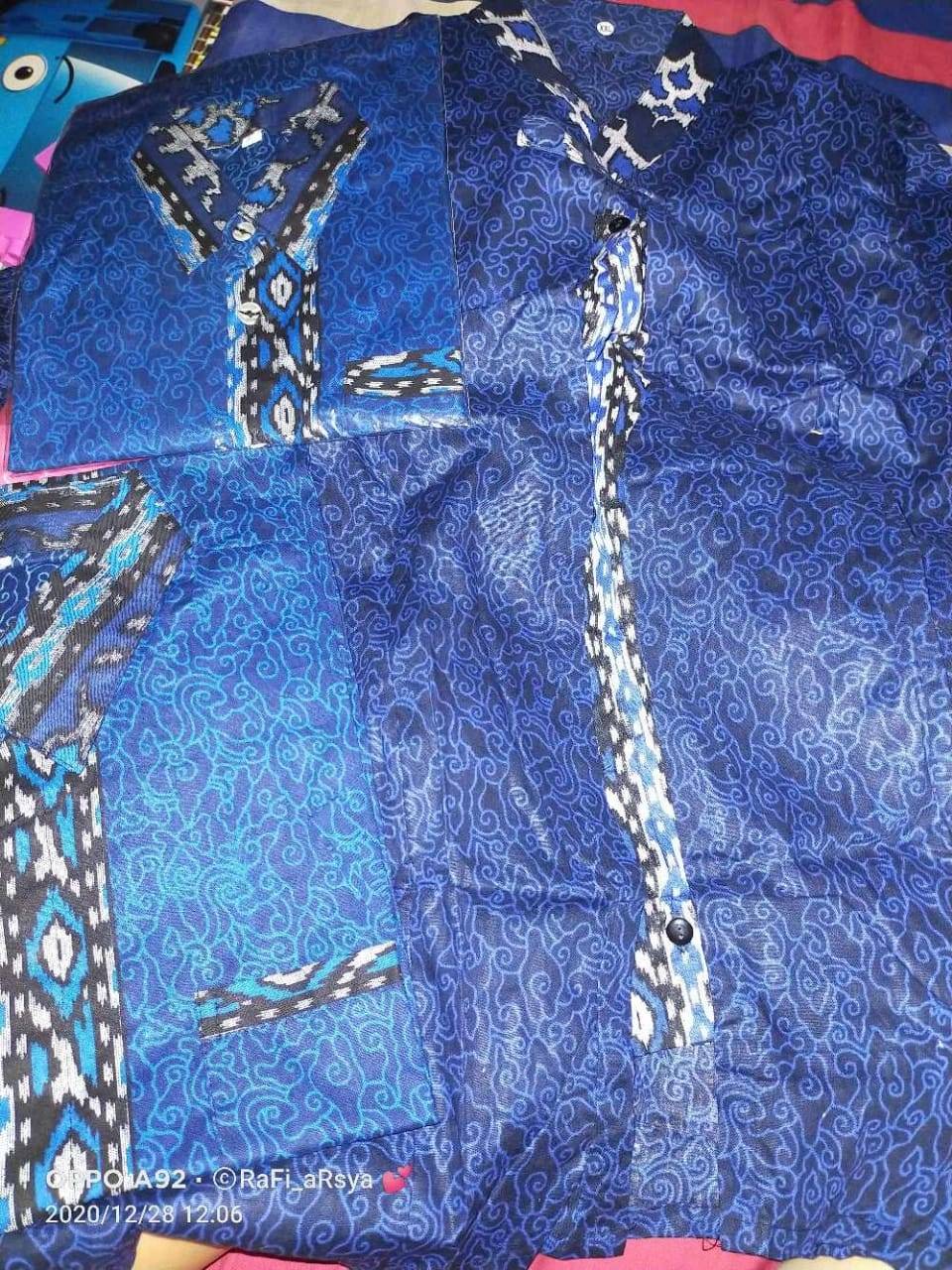 Maura Couple Batik Couple Sania Ruffle Ori Ndoro Jowi Dnt Motif Terbaru